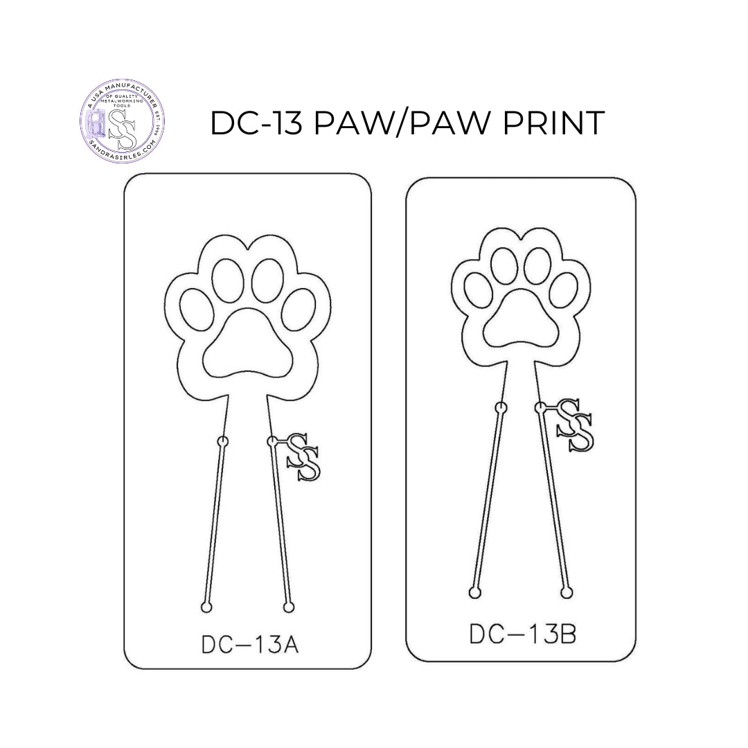 PANCAKE DIE DC-13 PAW/PAW PRINT